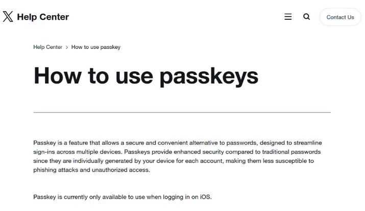 延平苹果维修店铺分享iOS用户如何通过通行密钥(Passkey)登录 